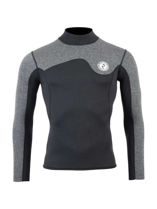 Two Bare Feet Mens Aspect Back Zip 2.5mm Wetsuit Jacket & Shorts Set (Black/Grey) 7 Two Bare Feet Mens Aspect Back Zip 2.5mm Wetsuit Jacket & Shorts Set (Black/Grey) - Image 5