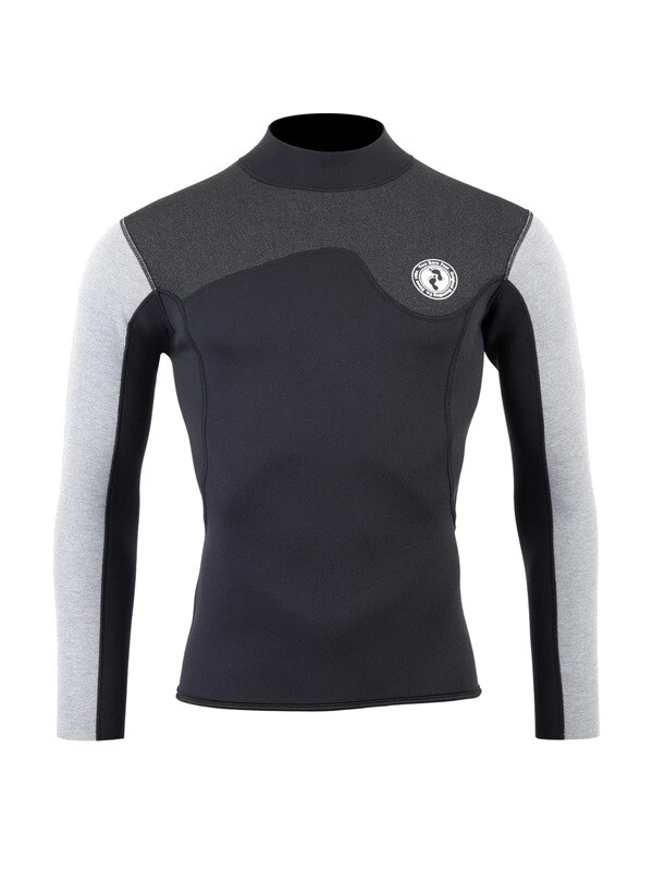 Two Bare Feet Mens Aspect Back Zip 2.5mm Wetsuit Jacket (Black/Grey/Grey) 3 Two Bare Feet Mens Aspect Back Zip 2.5mm Wetsuit Jacket (Black/Grey/Grey)