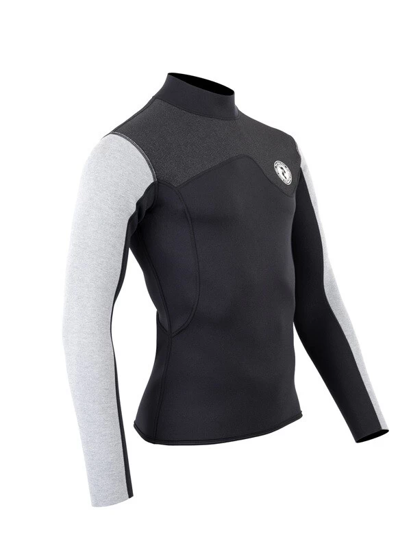 Two Bare Feet Mens Aspect Back Zip 2.5mm Wetsuit Jacket (Black/Grey/Grey) 10 Two Bare Feet Mens Aspect Back Zip 2.5mm Wetsuit Jacket (Black/Grey/Grey) - Image 8