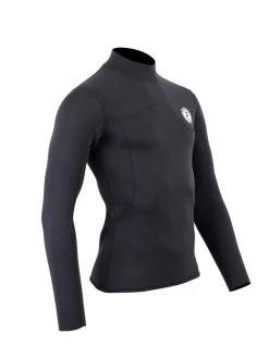 Two Bare Feet Mens Aspect Back Zip 2.5mm Wetsuit Jacket (Black) -Surfline Shop mens aspect back zip jacket black 8