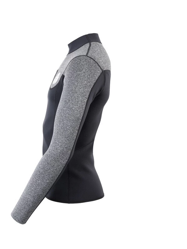 Two Bare Feet Mens Aspect Fleece Lined Zipless Thermal 2.5mm Superstretch Wetsuit Top (Black/Grey) 5 Two Bare Feet Mens Aspect Fleece Lined Zipless Thermal 2.5mm Superstretch Wetsuit Top (Black/Grey) - Image 3