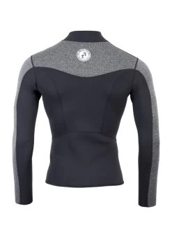 Two Bare Feet Mens Aspect Fleece Lined Zipless Thermal 2.5mm Superstretch Wetsuit Top (Black/Grey) 15 Two Bare Feet Mens Aspect Fleece Lined Zipless Thermal 2.5mm Superstretch Wetsuit Top (Black/Grey) -Surfline Shop mens aspect fleece lined thermal top black delta 5