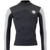Two Bare Feet Mens Aspect Fleece Lined Zipless Thermal 2.5mm Superstretch Wetsuit Top (Black/Grey/Grey) 1 Two Bare Feet Mens Aspect Fleece Lined Zipless Thermal 2.5mm Superstretch Wetsuit Top (Black/Grey/Grey) -Surfline Shop mens aspect fleece lined thermal top black grey grey 1