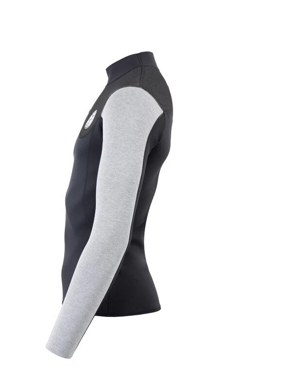 Two Bare Feet Mens Aspect Fleece Lined Zipless Thermal 2.5mm Superstretch Wetsuit Top (Black/Grey/Grey) 5 Two Bare Feet Mens Aspect Fleece Lined Zipless Thermal 2.5mm Superstretch Wetsuit Top (Black/Grey/Grey) - Image 3