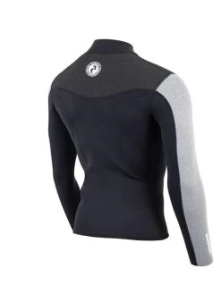Two Bare Feet Mens Aspect Fleece Lined Zipless Thermal 2.5mm Superstretch Wetsuit Top (Black/Grey/Grey) 16 Two Bare Feet Mens Aspect Fleece Lined Zipless Thermal 2.5mm Superstretch Wetsuit Top (Black/Grey/Grey) -Surfline Shop mens aspect fleece lined thermal top black grey grey 6