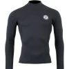 Two Bare Feet Mens Aspect Fleece Lined Zipless Thermal 2.5mm Superstretch Wetsuit Top (Black)