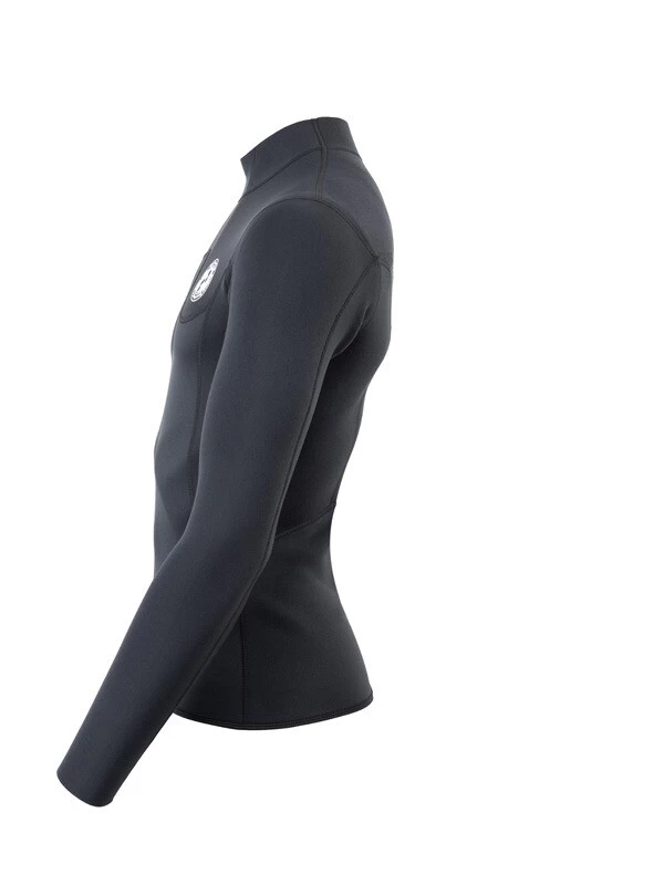 Two Bare Feet Mens Aspect Fleece Lined Zipless Thermal 2.5mm Superstretch Wetsuit Top (Black) 5 Two Bare Feet Mens Aspect Fleece Lined Zipless Thermal 2.5mm Superstretch Wetsuit Top (Black) - Image 3