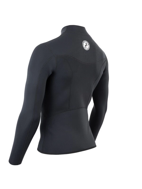 Two Bare Feet Mens Aspect Fleece Lined Zipless Thermal 2.5mm Superstretch Wetsuit Top (Black) 6 Two Bare Feet Mens Aspect Fleece Lined Zipless Thermal 2.5mm Superstretch Wetsuit Top (Black) - Image 4