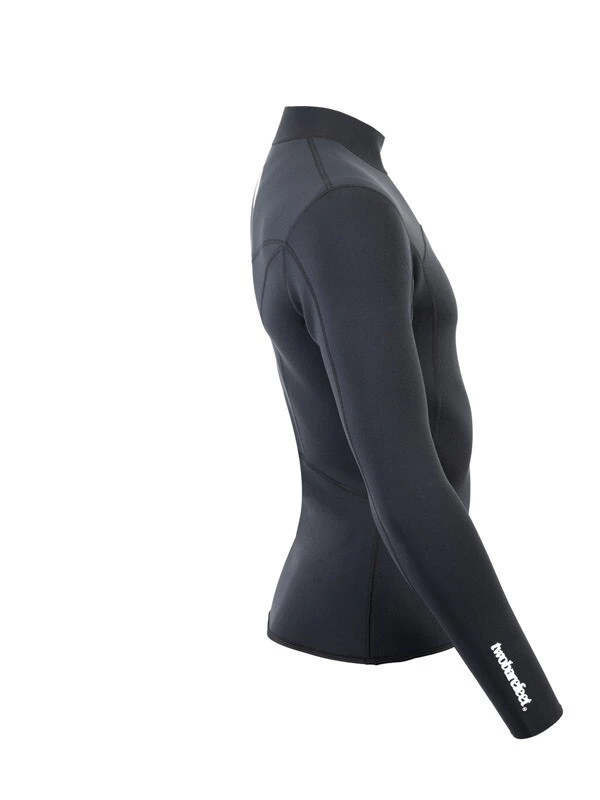 Two Bare Feet Mens Aspect Fleece Lined Zipless Thermal 2.5mm Superstretch Wetsuit Top (Black) 9 Two Bare Feet Mens Aspect Fleece Lined Zipless Thermal 2.5mm Superstretch Wetsuit Top (Black) - Image 7
