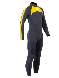 Two Bare Feet Flare 2.5mm Mens Superstretch Full Length Wetsuit (Yellow) -Surfline Shop mens flare full yellow 8