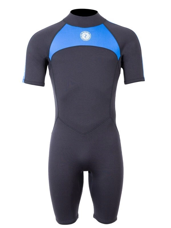 Two Bare Feet Flare 2.5mm Mens Superstretch Shorty Wetsuit (Blue) 3 Two Bare Feet Flare 2.5mm Mens Superstretch Shorty Wetsuit (Blue)