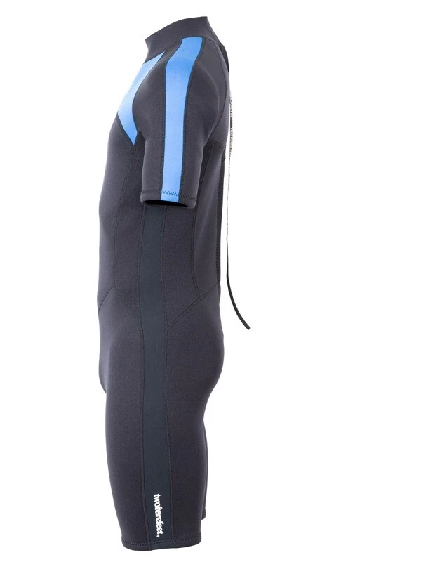 Two Bare Feet Flare 2.5mm Mens Superstretch Shorty Wetsuit (Blue) 5 Two Bare Feet Flare 2.5mm Mens Superstretch Shorty Wetsuit (Blue) - Image 3