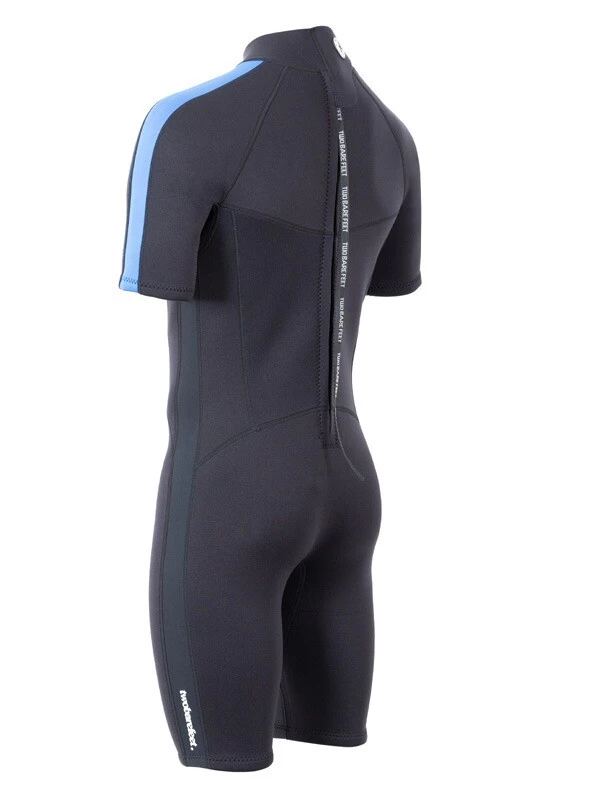 Two Bare Feet Flare 2.5mm Mens Superstretch Shorty Wetsuit (Blue) 6 Two Bare Feet Flare 2.5mm Mens Superstretch Shorty Wetsuit (Blue) - Image 4