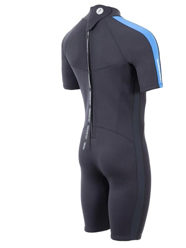 Two Bare Feet Flare 2.5mm Mens Superstretch Shorty Wetsuit (Blue) 8 Two Bare Feet Flare 2.5mm Mens Superstretch Shorty Wetsuit (Blue) - Image 6