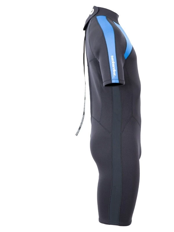 Two Bare Feet Flare 2.5mm Mens Superstretch Shorty Wetsuit (Blue) 9 Two Bare Feet Flare 2.5mm Mens Superstretch Shorty Wetsuit (Blue) - Image 7