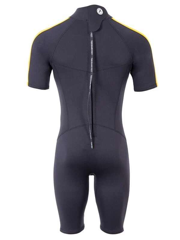 Two Bare Feet Flare 2.5mm Mens Superstretch Shorty Wetsuit (Yellow) 7 Two Bare Feet Flare 2.5mm Mens Superstretch Shorty Wetsuit (Yellow) - Image 5