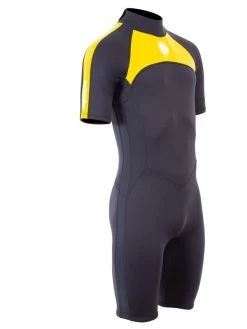 Two Bare Feet Flare 2.5mm Mens Superstretch Shorty Wetsuit (Yellow) 18 Two Bare Feet Flare 2.5mm Mens Superstretch Shorty Wetsuit (Yellow) -Surfline Shop mens flare shorty yellow 8