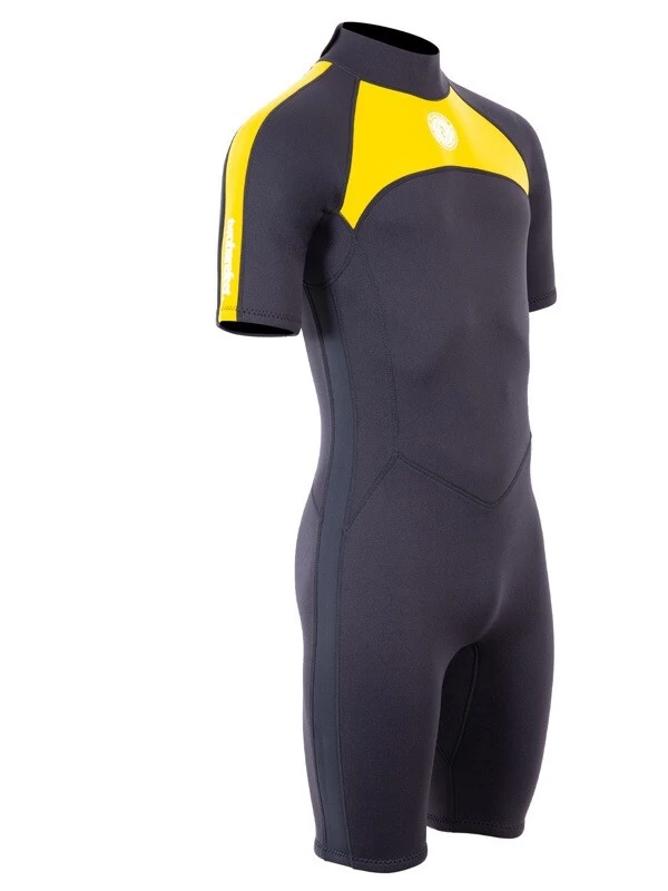 Two Bare Feet Flare 2.5mm Mens Superstretch Shorty Wetsuit (Yellow) 10 Two Bare Feet Flare 2.5mm Mens Superstretch Shorty Wetsuit (Yellow) - Image 8