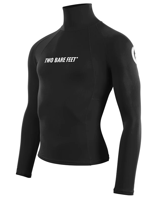 Two Bare Feet Adults Long Sleeve Rash Vest (Black) 4 Two Bare Feet Adults Long Sleeve Rash Vest (Black) - Image 2