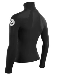 Two Bare Feet Adults Long Sleeve Rash Vest (Black) 13 Two Bare Feet Adults Long Sleeve Rash Vest (Black) -Surfline Shop mens long sleeve black 4