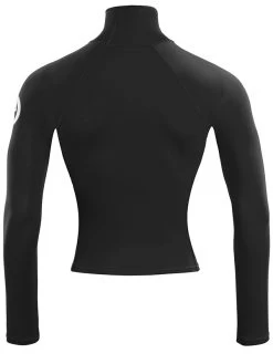 Two Bare Feet Adults Long Sleeve Rash Vest (Black) 14 Two Bare Feet Adults Long Sleeve Rash Vest (Black) -Surfline Shop mens long sleeve black 5