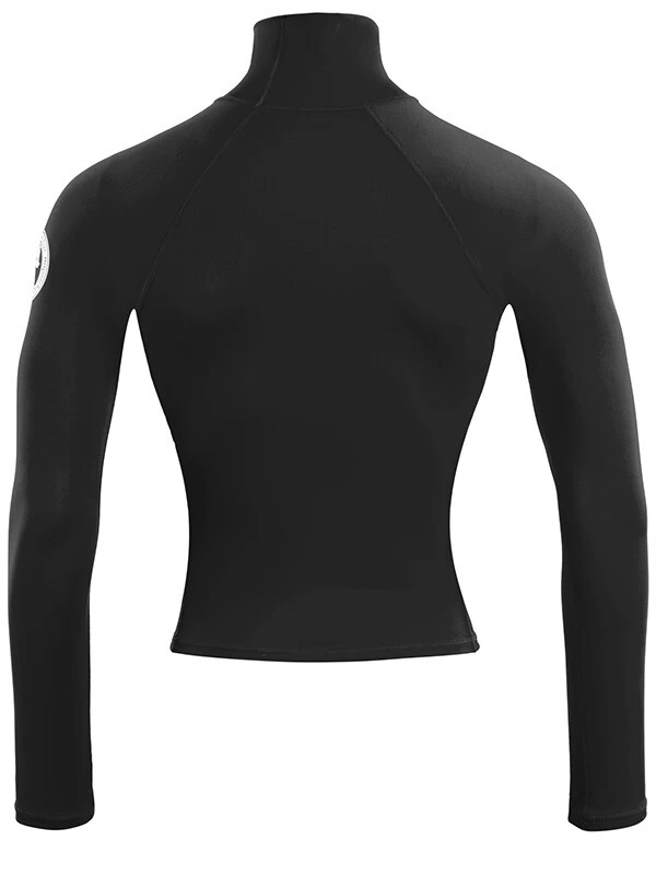 Two Bare Feet Adults Long Sleeve Rash Vest (Black) 7 Two Bare Feet Adults Long Sleeve Rash Vest (Black) - Image 5