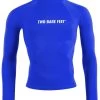 Two Bare Feet Adults Long Sleeve Rash Vest (Blue) 2 Two Bare Feet Adults Long Sleeve Rash Vest (Blue) -Surfline Shop mens long sleeve blue 1