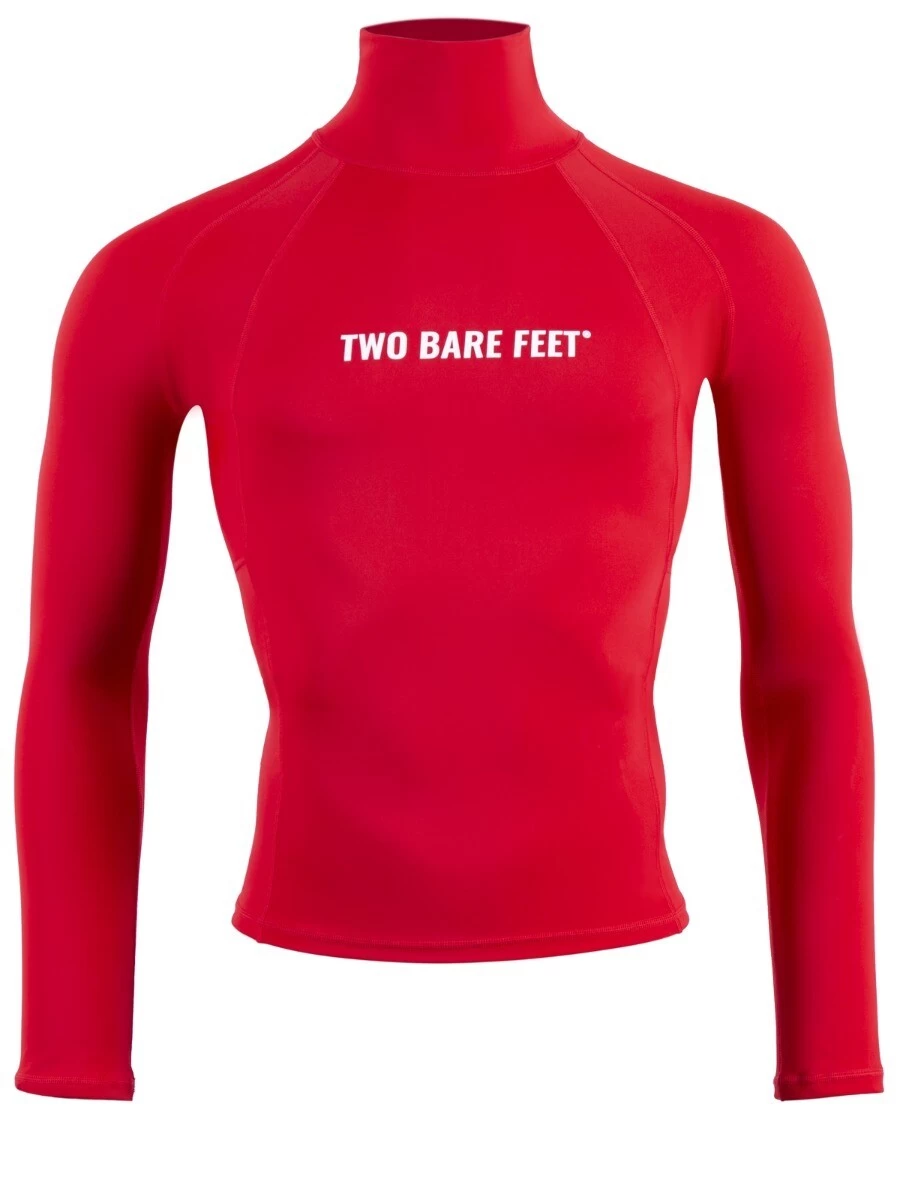 Two Bare Feet Adults Long Sleeve Rash Vest (Red) 3 Two Bare Feet Adults Long Sleeve Rash Vest (Red)