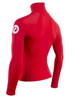 Two Bare Feet Adults Long Sleeve Rash Vest (Red) 13 Two Bare Feet Adults Long Sleeve Rash Vest (Red) -Surfline Shop mens long sleeve red 4 1 1