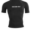 Two Bare Feet Adults Short Sleeve Rash Vest (Black) 2 Two Bare Feet Adults Short Sleeve Rash Vest (Black) -Surfline Shop mens short sleeve black 1