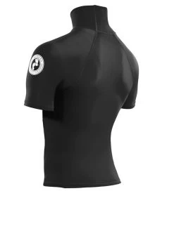 Two Bare Feet Adults Short Sleeve Rash Vest (Black) 13 Two Bare Feet Adults Short Sleeve Rash Vest (Black) -Surfline Shop mens short sleeve black 4