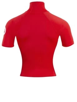 Two Bare Feet Adults Short Sleeve Rash Vest (Red) 14 Two Bare Feet Adults Short Sleeve Rash Vest (Red) -Surfline Shop mens short sleeve red 5
