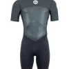 Two Bare Feet Thunderclap Pro 3/2mm Mens Shorty Wetsuit (Black/Dark Grey) 1 Two Bare Feet Thunderclap Pro 3/2mm Mens Shorty Wetsuit (Black/Dark Grey) -Surfline Shop mens thunderclap pro shorty dark grey 1
