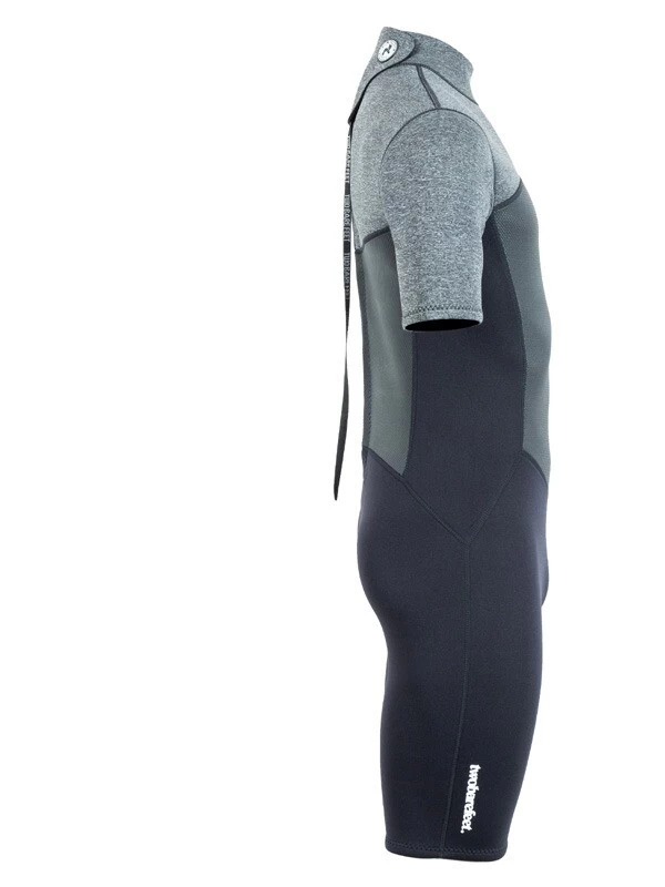 Two Bare Feet Thunderclap Pro 3/2mm Mens Shorty Wetsuit (Black/Delta Grey) 9 Two Bare Feet Thunderclap Pro 3/2mm Mens Shorty Wetsuit (Black/Delta Grey) - Image 7