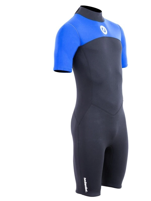 Two Bare Feet Thunderclap 2.5mm Mens Shorty Wetsuit (Blue / Black) 10 Two Bare Feet Thunderclap 2.5mm Mens Shorty Wetsuit (Blue / Black) - Image 8