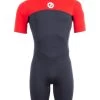 Two Bare Feet Thunderclap 2.5mm Mens Shorty Wetsuit (Red / Black) 1 Two Bare Feet Thunderclap 2.5mm Mens Shorty Wetsuit (Red / Black) -Surfline Shop mens thunderclap shorty red 1 1
