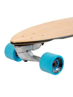 Two Bare Feet "Palma" 40in Surfskate Complete Skateboard Complete (Blue Wheels) -Surfline Shop palma blue 6 1