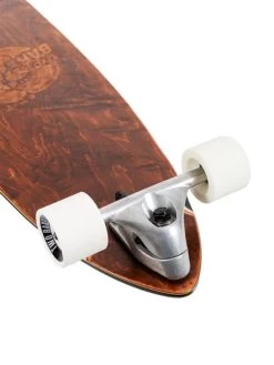 Two Bare Feet "Palma" 40in Surfskate Complete Skateboard Complete (White Wheels) -Surfline Shop palma white 7 1