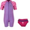 Essentials Baby Swim Kit - Patterned Lycra Arm Wetsuit + Swim Nappy (Lilac) 2 Essentials Baby Swim Kit - Patterned Lycra Arm Wetsuit + Swim Nappy (Lilac) -Surfline Shop patterned lycra arm raspberry3