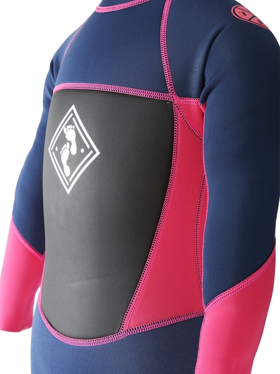 Two Bare Feet Squadron 3/2mm Short Leg Spring Junior Wetsuit (Blue/Fuchsia) 11 Two Bare Feet Squadron 3/2mm Short Leg Spring Junior Wetsuit (Blue/Fuchsia) - Image 9