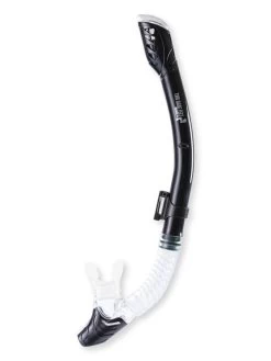 Pro Dive Series Dry Top Silicone Snorkel (Black)