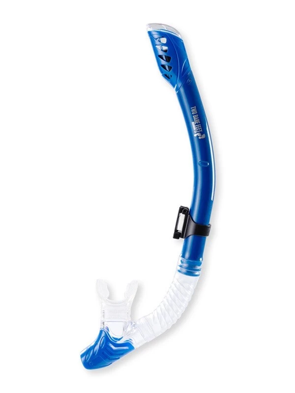 Pro Dive Series Dry Top Silicone Snorkel (Blue) 3 Pro Dive Series Dry Top Silicone Snorkel (Blue)