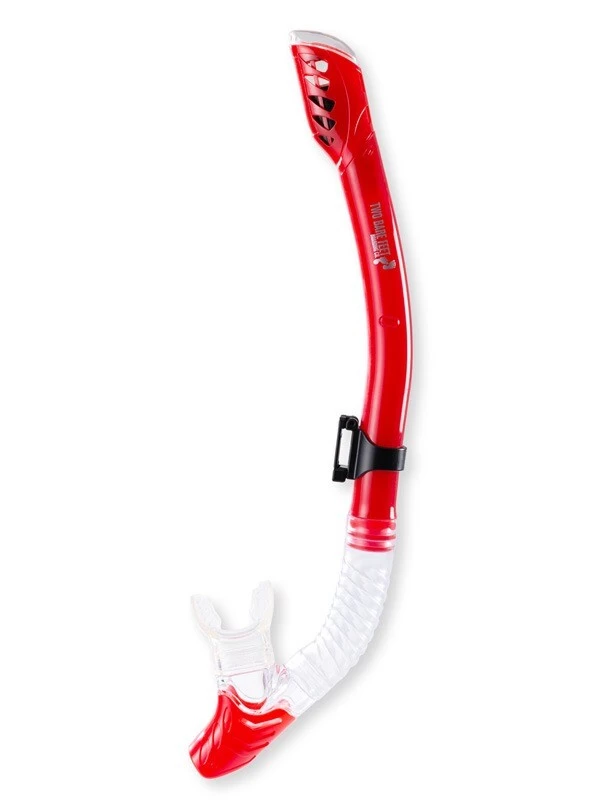 Pro Dive Series Dry Top Silicone Snorkel (Red) 3 Pro Dive Series Dry Top Silicone Snorkel (Red)