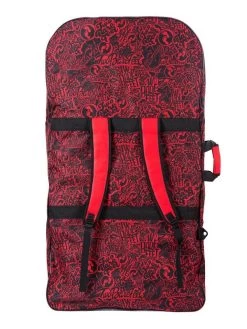 44" Quad Bodyboard Bag (Red Classic Pattern) -Surfline Shop quad bodyboard bag red 2