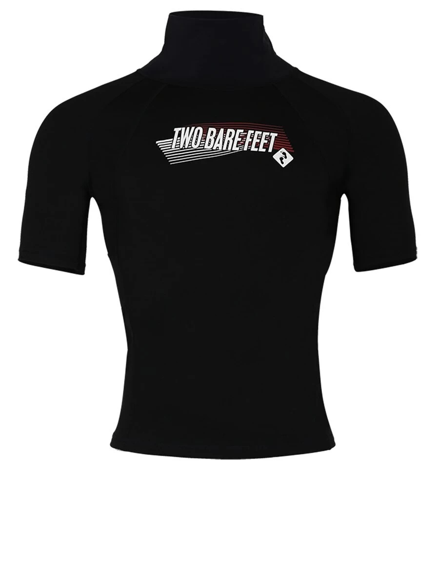 Two Bare Feet Adults Thermal Short Sleeve Rash Vest (Black) 3 Two Bare Feet Adults Thermal Short Sleeve Rash Vest (Black)