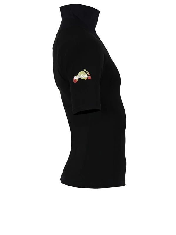 Two Bare Feet Adults Thermal Short Sleeve Rash Vest (Black) 9 Two Bare Feet Adults Thermal Short Sleeve Rash Vest (Black) - Image 7