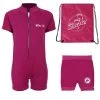Deluxe Baby Swim Kit - Classic Wetsuit + Nappy Shorts + Bag (Raspberry) 1 Deluxe Baby Swim Kit - Classic Wetsuit + Nappy Shorts + Bag (Raspberry) -Surfline Shop raspberry