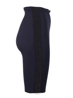 Two Bare Feet Womens Silicone Print Series 2.5mm Neoprene Wetsuit Shorts (Black) -Surfline Shop silicone series black 7 1