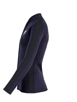 Two Bare Feet Womens Silicone Print Series Full Zip 2.5mm Wetsuit Jacket (Black) -Surfline Shop silicone series jacket black 3