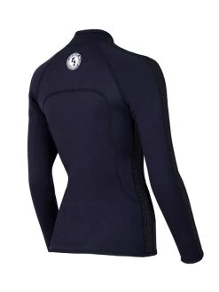 Two Bare Feet Womens Silicone Print Series Full Zip 2.5mm Wetsuit Jacket (Black) -Surfline Shop silicone series jacket black 6